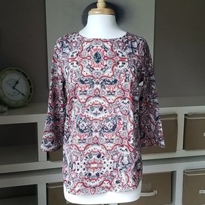 NWOT The Limited top with ruffled back detail